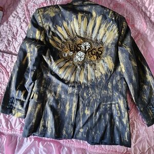 Stylish Black and Gold men's Jacket